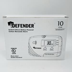 New Defender CA6150 LCD Display Battery Powered Carbon Monoxide Detector Alarm